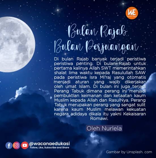 Ini Keistimewaan Bulan Rajab